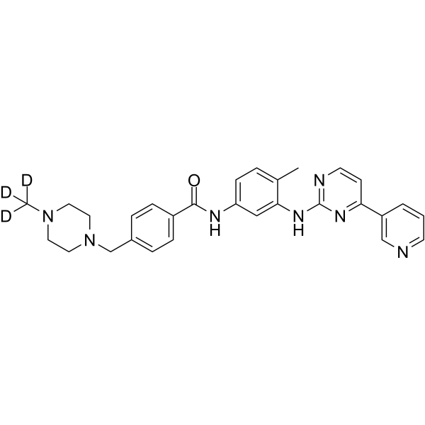 Imatinib-d3 hydrochloride (STI571-d3 (hydrochloride); CGP-57148B-d3 (hydrochlori